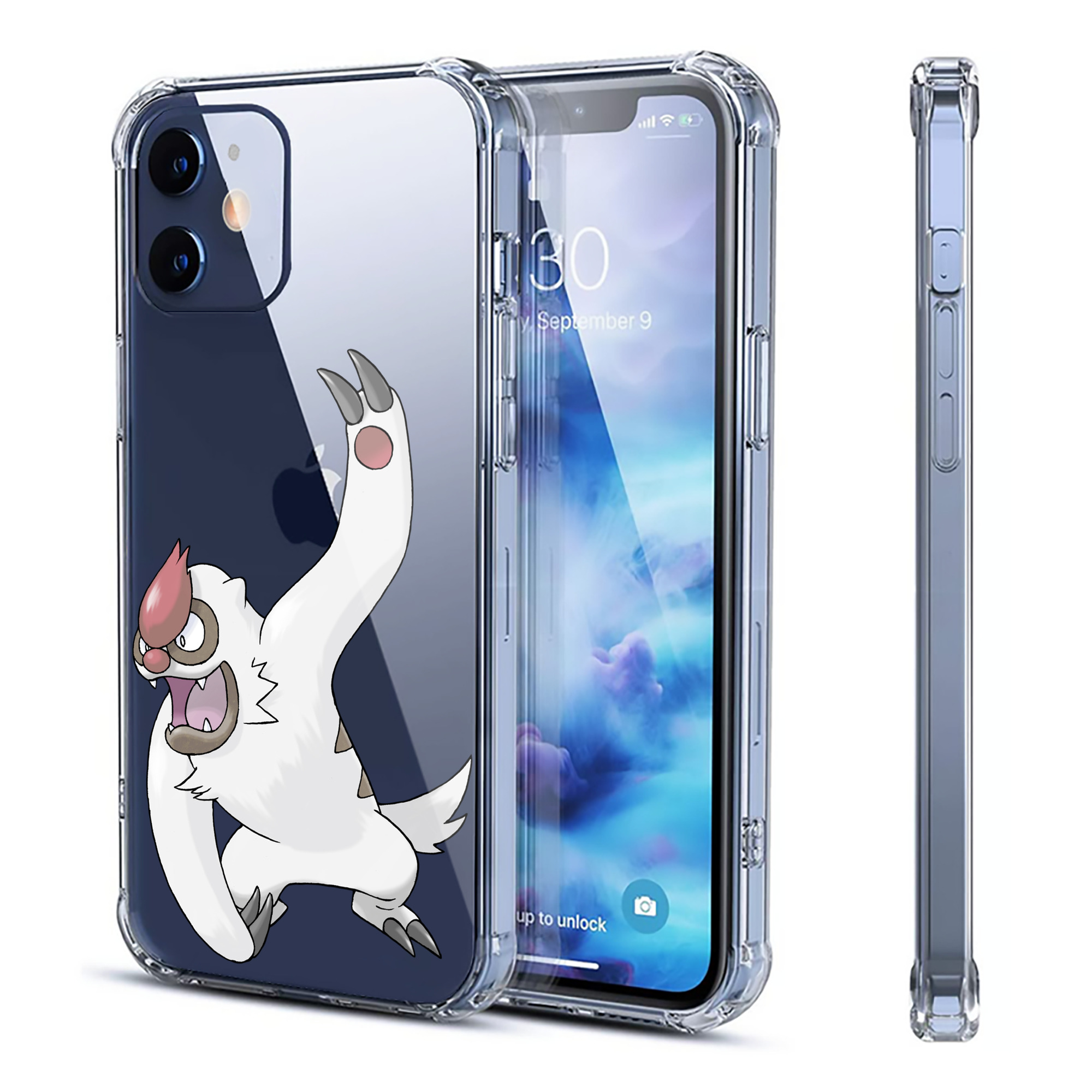 （画像用） ポケットモンスター Pokémon 【iPhone 12シリーズ対応】透明スマホケース（クリアソフトケース）
